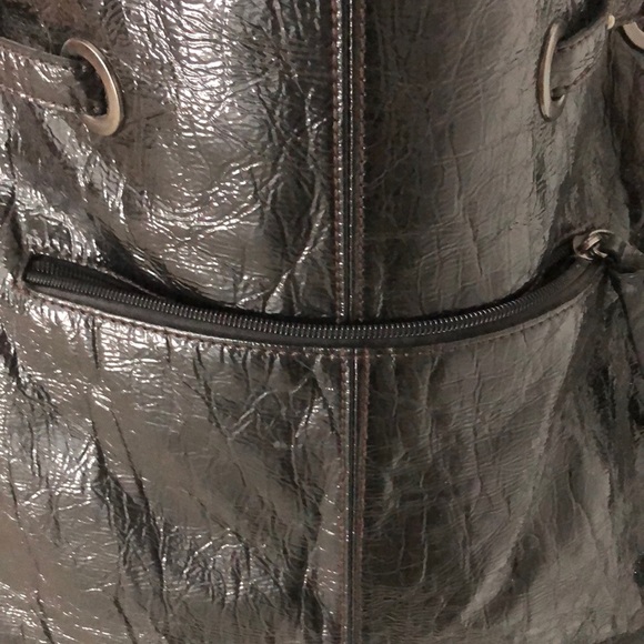 Big Budda Black Patent Leather Big Buddha Bag - Picture 4 of 6